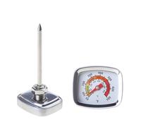 BBQ Charcoal Grill Smoker Temperature Gauges Pit Barbecue Thermometer Stainless Steel Temp Gauges for Meat Cooking Port Grill Thermometer