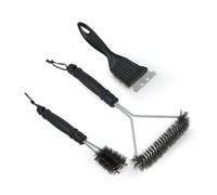 BBQ Cleaner, Cleaning Wire Brush,3 Packs Metal BBQ Grill Cleaning Brush and Scraper. 8-Inch 10-Inch and 12-Inch Steel Barbecue Bristle Cleaner for Barbecue Grill Kitchen Cleaning Brush, Grill Brush
