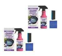 BBQ Cleaner,Fast-Acting Heavy-Duty Grills Degreaser Spray BBQ Grills Cleaner for Outdoor Grills All Purpose Cleaner Through Grease and Grime,with Sponge+Wipe 120ml