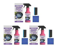 BBQ Cleaner,Fast-Acting Heavy-Duty Grills Degreaser Spray BBQ Grills Cleaner for Outdoor Grills All Purpose Cleaner Through Grease and Grime,with Sponge+Wipe 120ml