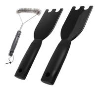 BBQ Cleaner, Grill Scraper, BBQ Brush, 2Pcs Grill Spatula for George Foreman Indoor Grills, Grill Spatula With Bbq Brush, Efficient Cleaning and Maintenance