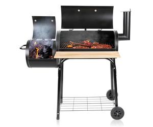 BBQ Collection Smoker barbecue - BBQ Smoker - with Separate Smoker - Adjustable Chimney - 104 x 58 x 114 cm