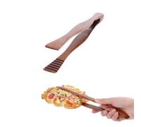 BBQ Cooking Tongs Wooden Clip Buffet Food Tongs Bread Tong Dessert Bread Tongs for Kitchen Camping Grill Buffet Restaurant Pastry,Wooden Toaster Tongs