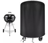 BBQ Cover For Weber 57Cm Waterproof Barbecue Cover Round BBQ For Raweao Kettle, Weatherproof Kettle BBQ Cover For Weber 57Cm Durability Oxford Fabric Protection