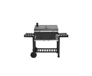 (BBQ + Cover + Pizza Stone) CosmoGrill XXL Charcoal Smoker BBQ Outdoor Grill