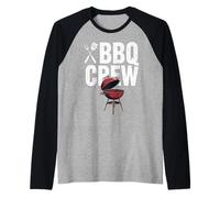 BBQ Crew | Grill Masters | Funny Backyard Party Outfit Raglan Baseball Tee