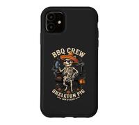 BBQ Crew Skeleton Pig Grilling Beer Sombrero Sunglasses 2 Case for iPhone 11