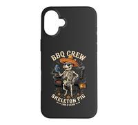 BBQ Crew Skeleton Pig Grilling Beer Sombrero Sunglasses 2 Case for iPhone 16 Plus