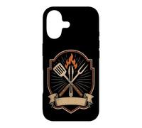 BBQ Crossed Tools Crest Retro Barbecue Ribs Gift Case for iPhone 17