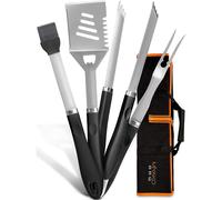 BBQ Cutlery 5Pcs Black Stainless Steel