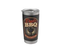 BBQ Dad's Backyard Grill & Que Fathers Day Gift Stainless Steel Insulated Tumbler