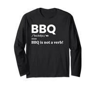 BBQ Definition Noun BBQ is Not A Verb Funny BBQ Lover Long Sleeve T-Shirt