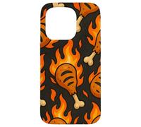 BBQ Drumstick Inferno Fire Cookout Meat Lover Style Case for iPhone 15 Pro