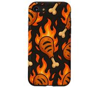 BBQ Drumstick Inferno Fire Cookout Meat Lover Style Case for iPhone SE (2020) / 7/8