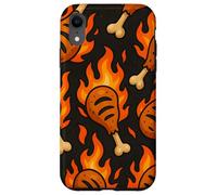 BBQ Drumstick Inferno Fire Cookout Meat Lover Style Case for iPhone XR