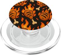 BBQ Drumstick Inferno Fire Cookout Meat Lover Style PopSockets PopGrip for MagSafe