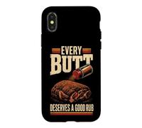 BBQ Every Butt Deserves A Good Rub Pulled Pork Case for iPhone X/XS