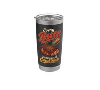 BBQ Every Butt Deserves A Good Rub Pulled Pork Stainless Steel Insulated Tumbler