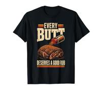 BBQ Every Butt Deserves A Good Rub Pulled Pork T-Shirt
