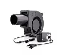 BBQ Fan Air Blower 12V Large Air Flow 110 220 AC Powered Fan Variable Speed Controller Turbo Blower Barbecue Tool