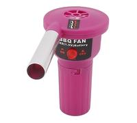 BBQ Fan Air Blower Portable Battery Powered Handheld Barbecue Air Blower Camping Picnic Charcoal Grill FD312A 1.5V Purple