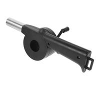 BBQ Fan Hand Crank Manual Barbecue Blower for Outdoor Camping Grill Stainless Steel