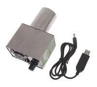 BBQ Fan Portable Air Turbo Blower USB5V2A Adjustable Speed Fans for Barbecue Picnic Camping Charcoal Stove Charcoal Metal Smelting USB Outdoor Barbecue Fan Adjustable Speed Electric Grill +