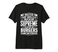 BBQ Father Pitmaster Dad Barbecue Grill Premium T-Shirt