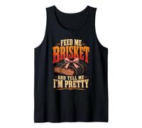 BBQ Feed Me Brisket Funny Grill Mom Queen Gift Tank Top