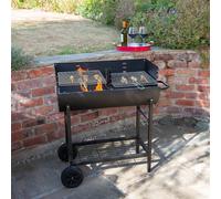 BBQ Fire Pit Barbecue Grill Table Patio Outdoor Garden Log Burner Portable Steel