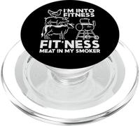Bbq Fitness Fit Ness Meat Smoker Funny Barbecue Men Women PopSockets PopGrip for MagSafe
