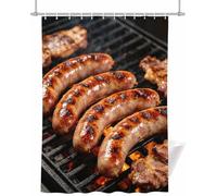 BBQ Food Shower Curtain 180x200 cm