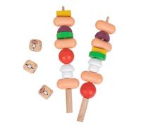 BBQ Food Toy Set,Interactive Educational Pretend Playset - Building Block Games | for Kids Girls Birthday Christmas Easter Indoor Bedroom Living Room Kitchen