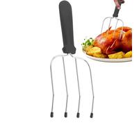 BBQ Fork for Grill, Meat Grilling Fork Cooking Fork, Non-Slip Turkey Forks, Camping BBQ Tools, Rotisserie Forks Replacement for Home Kitchen