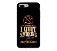 BBQ Funny Caution I Quit Smoking Meats Excluded Case for iPhone 7 Plus/8 Plus