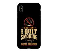 BBQ Funny Caution I Quit Smoking Meats Excluded Case for iPhone XS Max