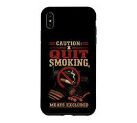 BBQ Funny Caution I Quit Smoking Meats Excluded Case for iPhone XS Max