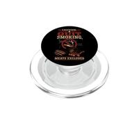BBQ Funny Caution I Quit Smoking Meats Excluded PopSockets PopGrip for MagSafe