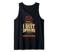 BBQ Funny Caution I Quit Smoking Meats Excluded Tank Top