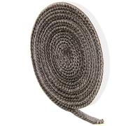 BBQ Gasket Self Stick Smoker Seal Tape 10mm x 3m High Temp Grill Gasket Replacement Fiberglass Cooktop Rope Seal Heat Resistant Tape for Kamado Big Green Egg BBQ Accessories Set