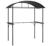 BBQ Gazebo with Side Shelves Anthracite 220x115x230cm Steel Shelter vidaXL