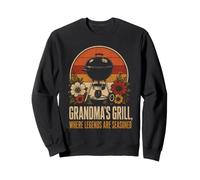 BBQ Grandma's Grill Where Legends Are Seasoned Gift Sweatshirt