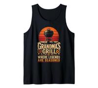BBQ Grandma's Grill Where Legends are Seasoned Gift Tank Top