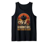 BBQ Grandma's Grill Where Legends are Seasoned Gift Tank Top