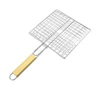 BBQ Grill Basket - Large Rotissari Skewer Grid, Slotted Grill Pan | Outdoor Camping Food Carrier, Easy Clean Flavor Basket, Portable Picnic Cooking Mesh, Oven Charcoal Gear