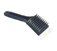 BBQ Grill Brush Charcoal 7x10cm Stainless Steel Scraper Copper Wire Plastic Hdle