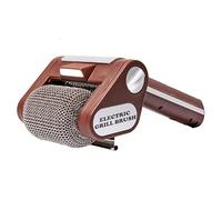 BBQ Grill Brush, Electric Cleaner 350 RPM, Cordless Stainless Steel Power Roller with LED Spotlight, Rechargeable Grill Scraper for Outdoor Barbecue