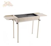 BBQ Grill, Charcoal Grill, Portable Grill, Foldable Grill, Perfect for Camping, Tailgate, BBQ, Party, Backyard, Patio and More(White)