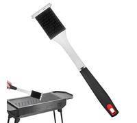 BBQ Grill Cleaner Brush with Long Handle, Stainless Steel Basting Brush and Scraper for Outdoor Grill Cleaning Tools