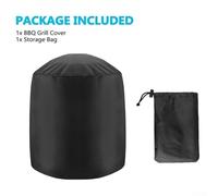 BBQ Grill Cover for Weber Q1000/Q2000 Series - Waterproof, UV-Resistant Polyester Outdoor Barbecue Cover with Secure Fit(61 * 72CM)